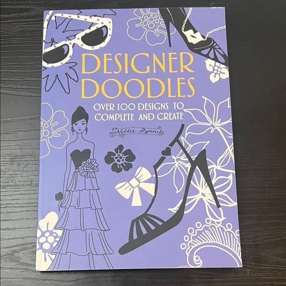 Designer Doodles Book with Purple Cover
